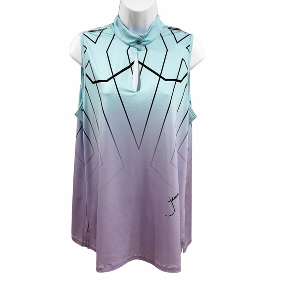 Jamie Sadock Golf Sleeveless Oasis Cyber Top size XL - Picture 3 of 9